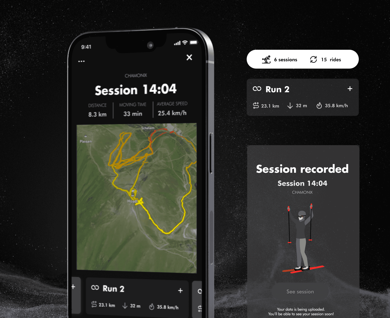 Truemetrics session recording UI
