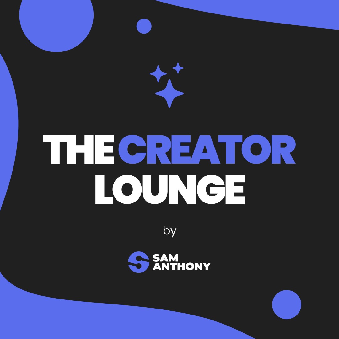 The podcast cover for the creator lounge