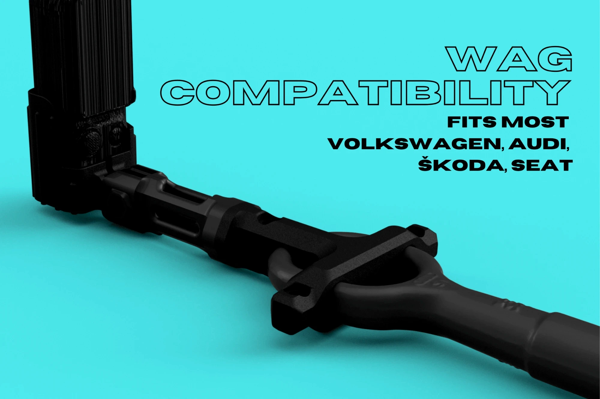 Tow Hook Camera Mount fitted to a VW Group tow eye, angled view