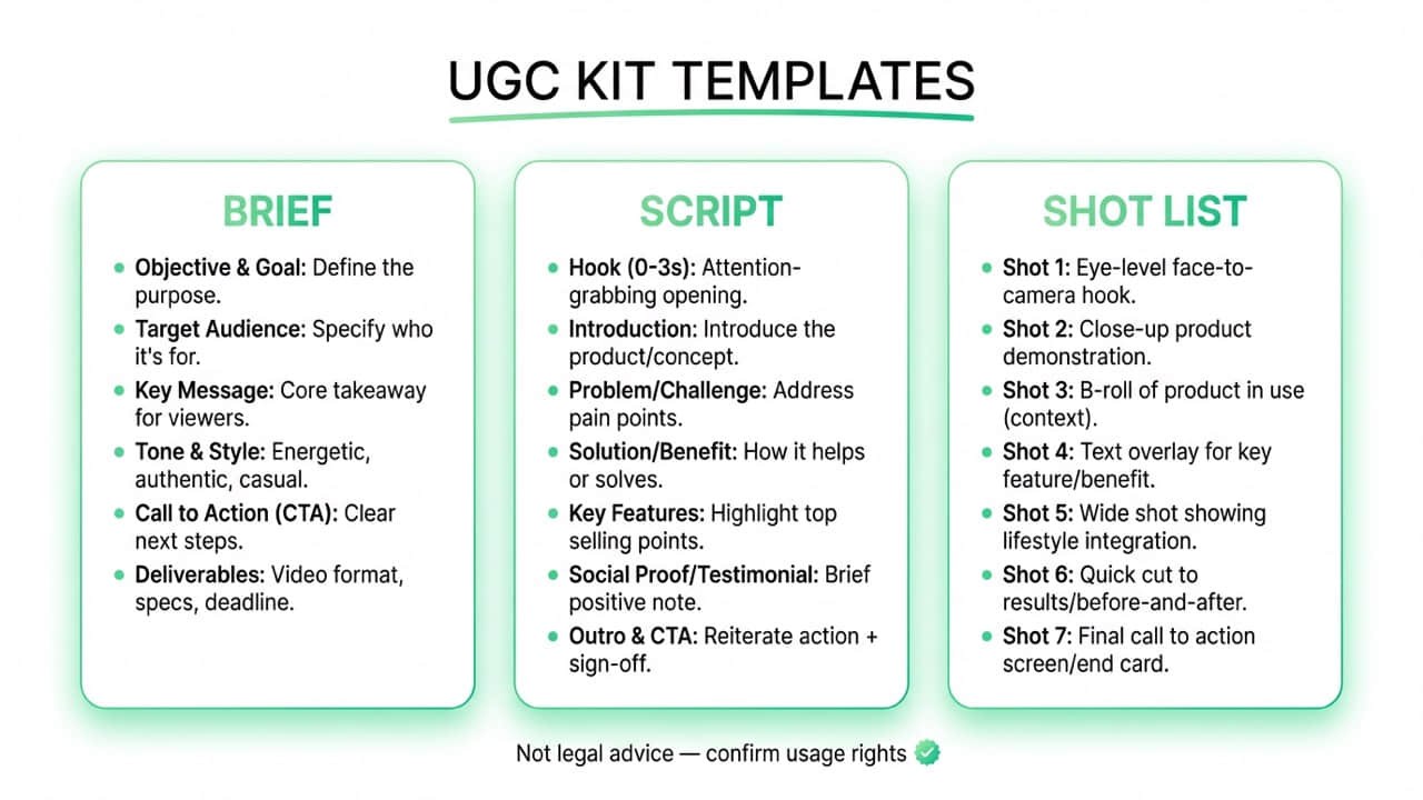 UGC Brief to Script to Shot List - The complete workflow