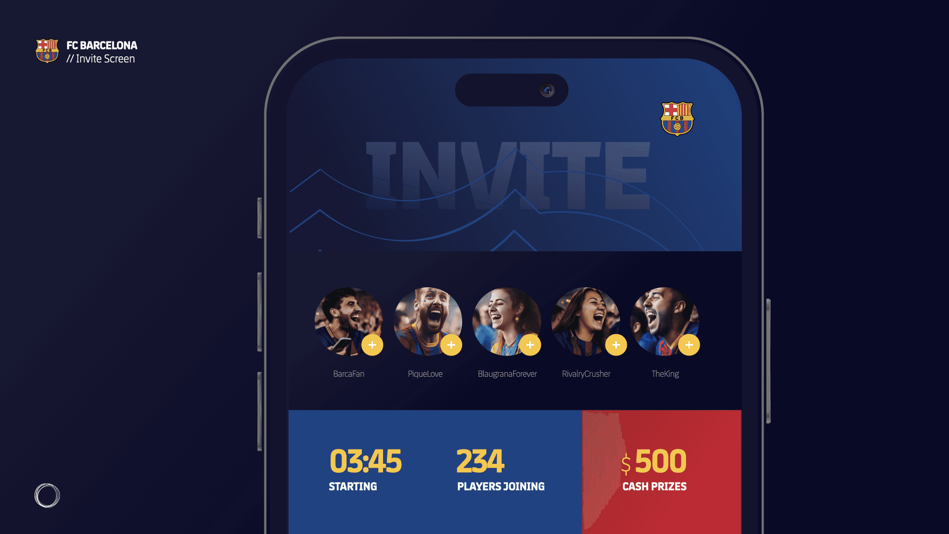 mobile app game for fan engagement for football fans designed by The Tomorrow Agency