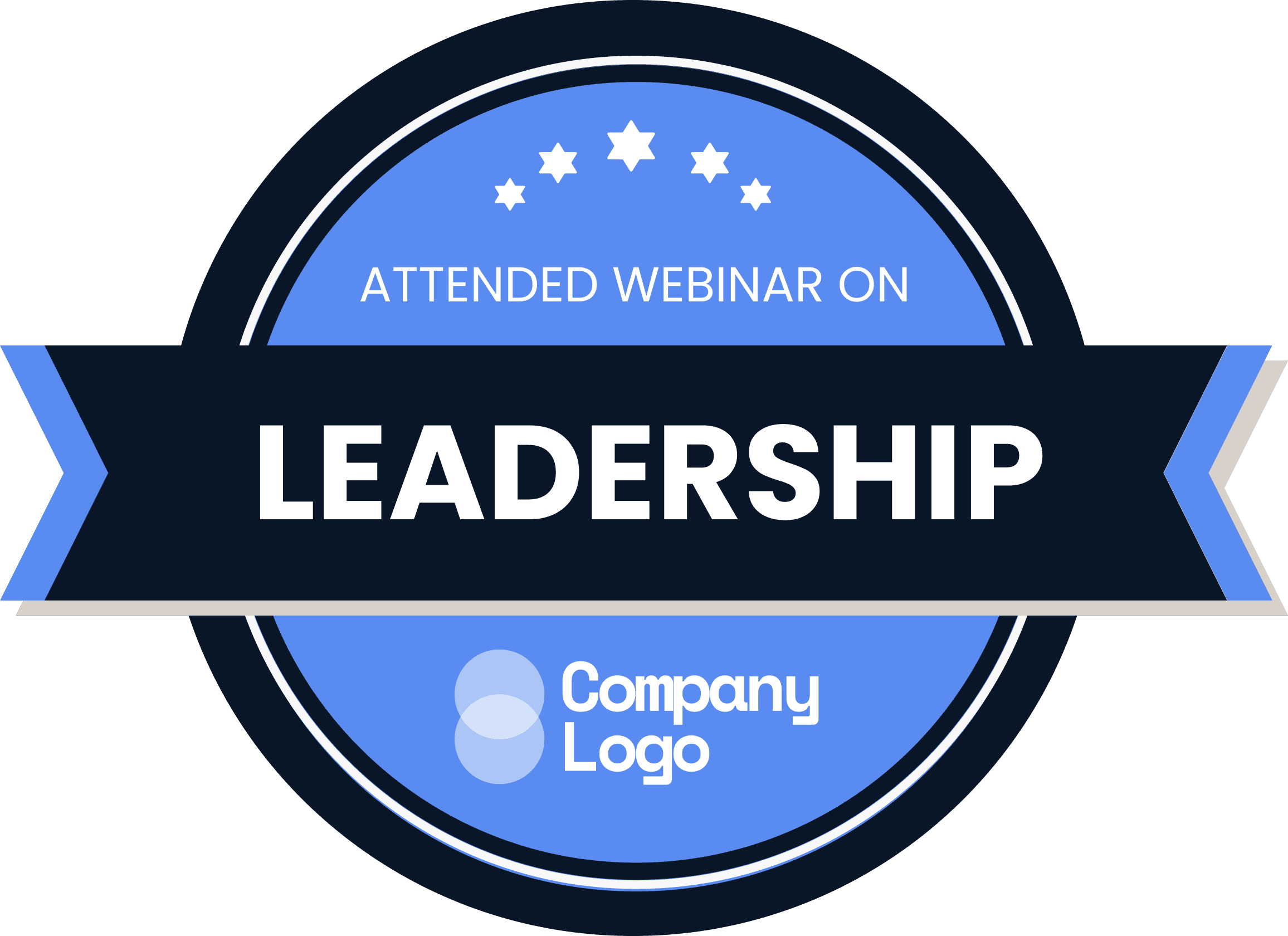 Wauld - Professional and distinct blue appreciation badge template