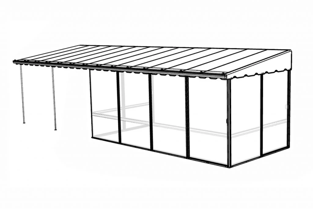 Gazebo Maison Jaune