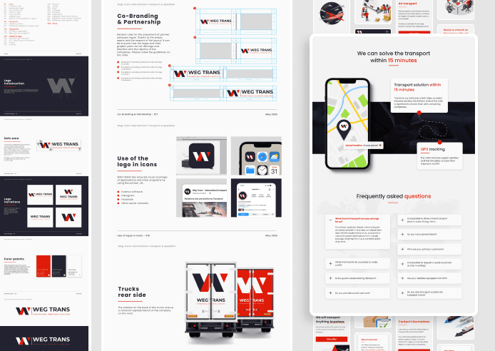 WegTrans Freight forwarding agency  Redesign