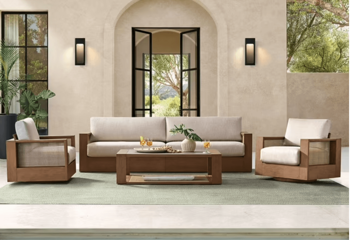 Sandalwood collection four piece XL deep seating set