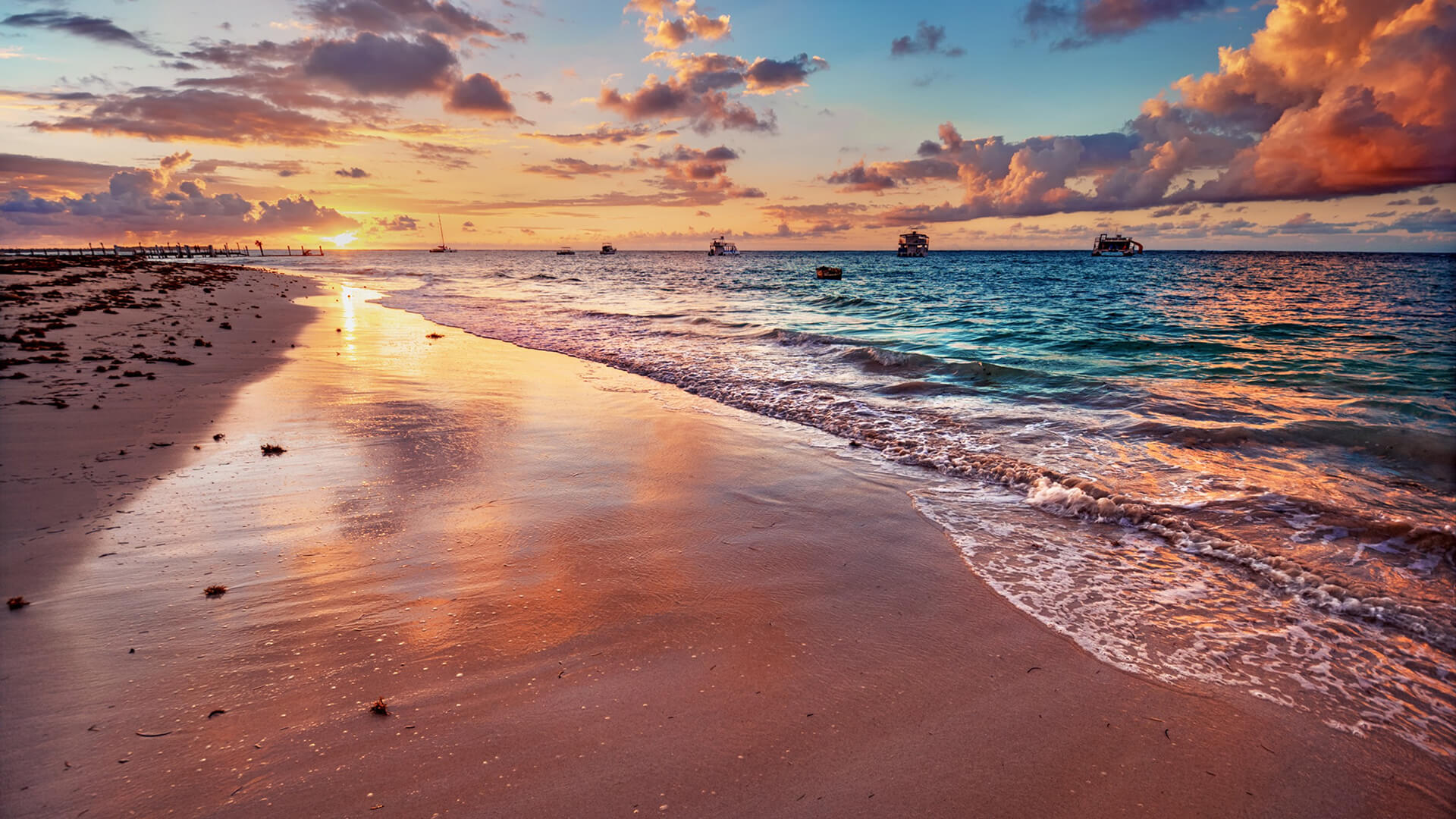 Barbados beach coastline