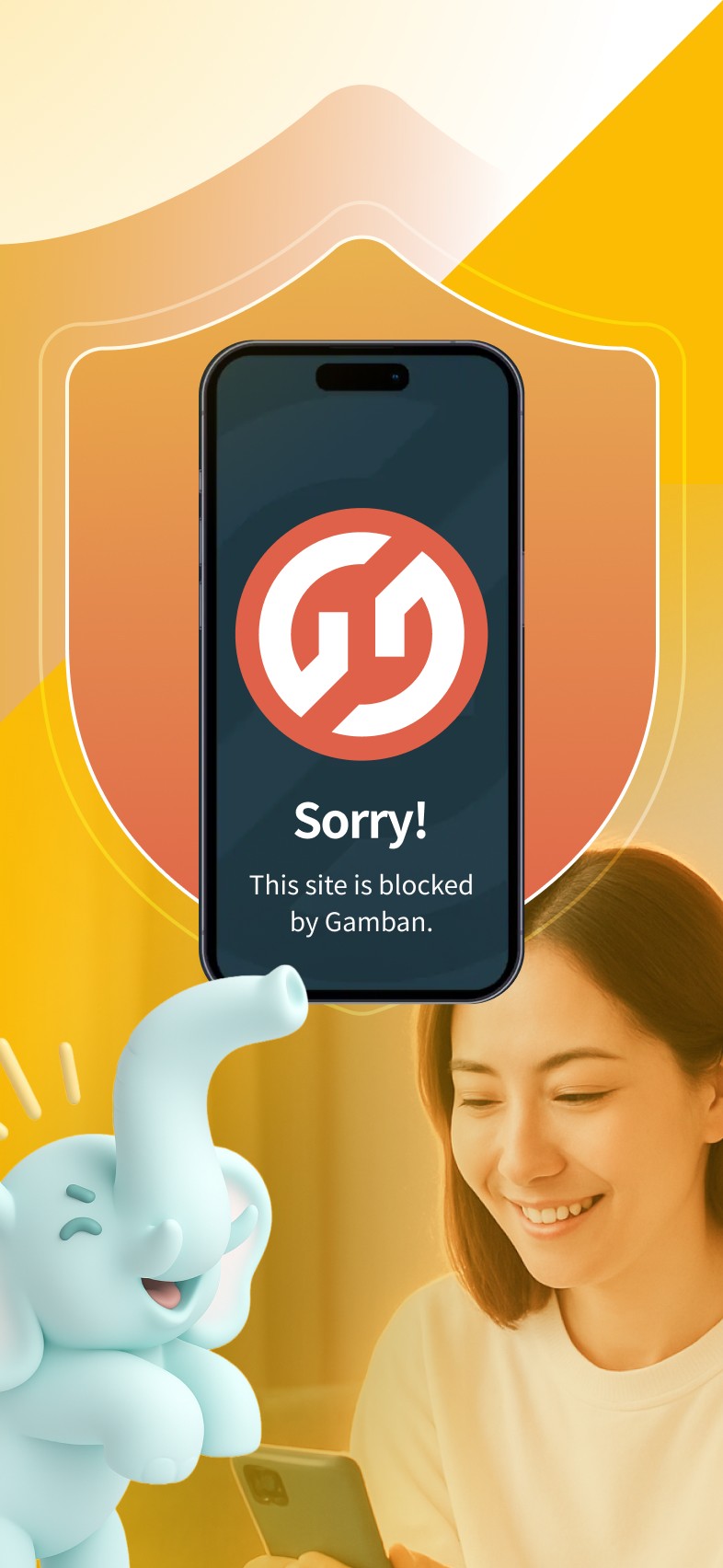 Gamban branding in Japan