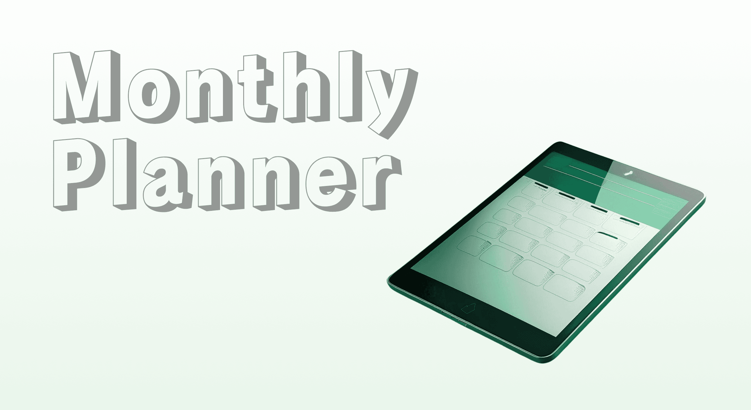 how to use a monthly planner