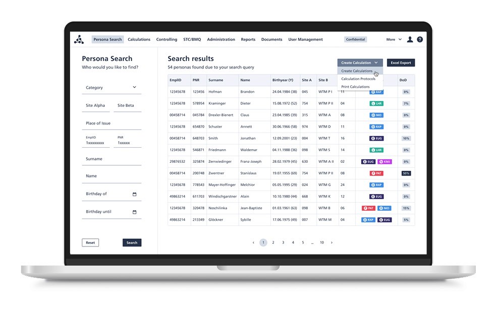MockUp Persona Search