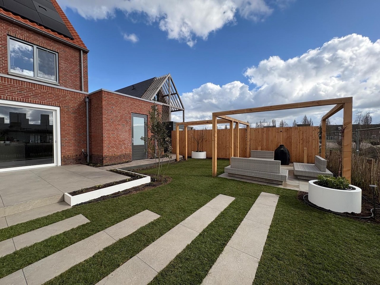 Tuin met hoogteverschil in Amersfoort - Art gardens