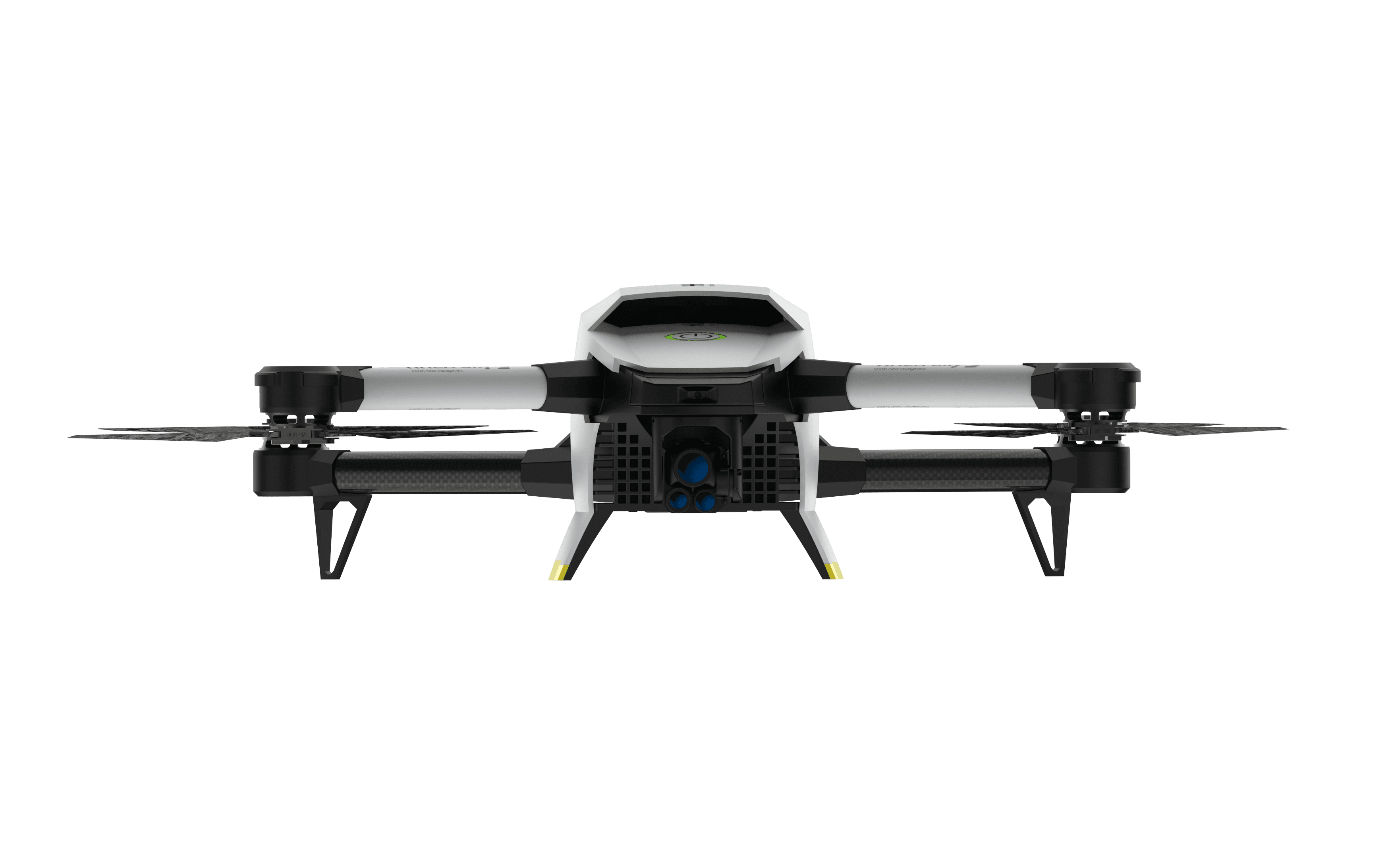 AFRD X4 drone top view highlighting compact design and industrial-grade structure.