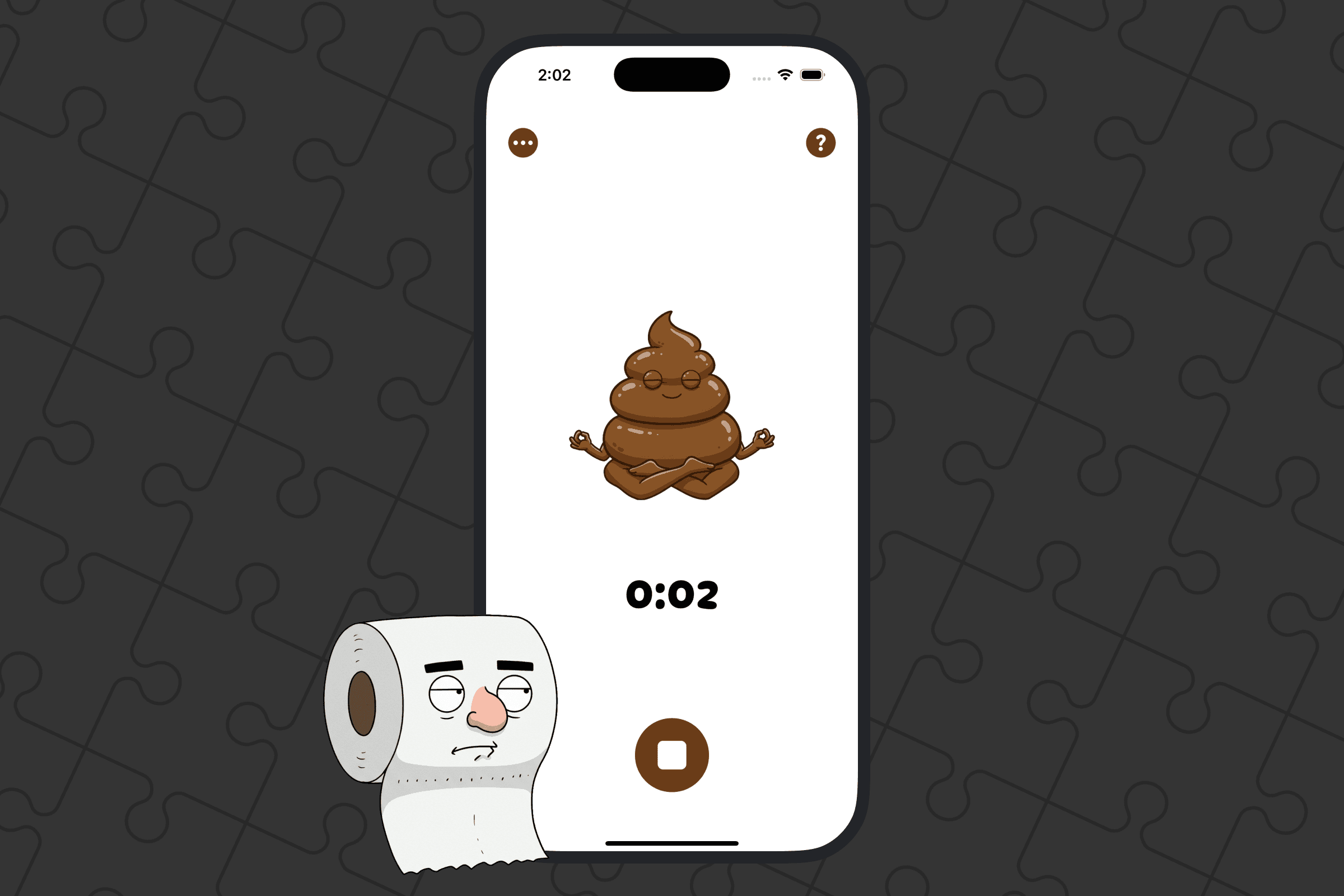 Levitating and meditating turd