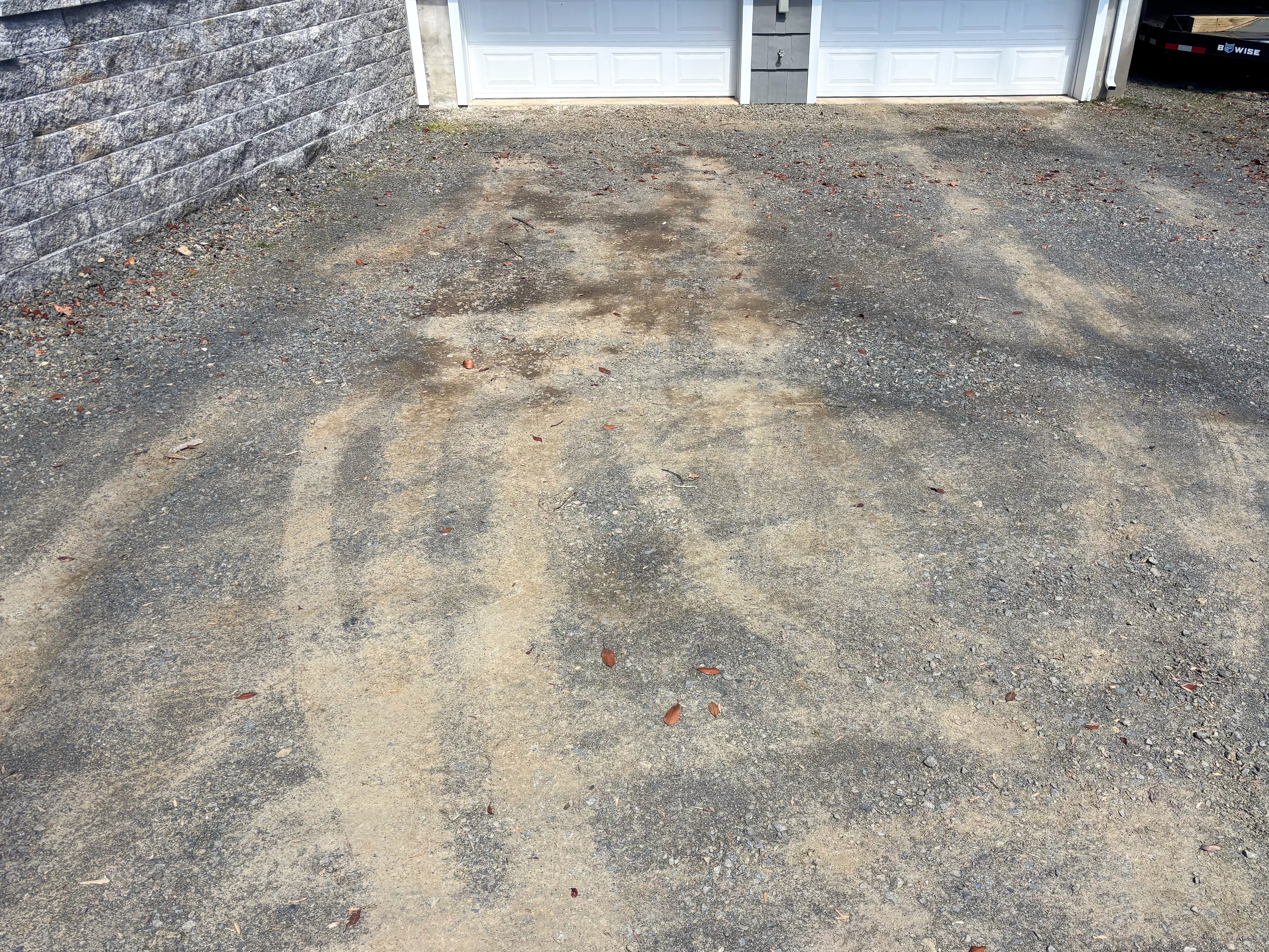 driveway repair before