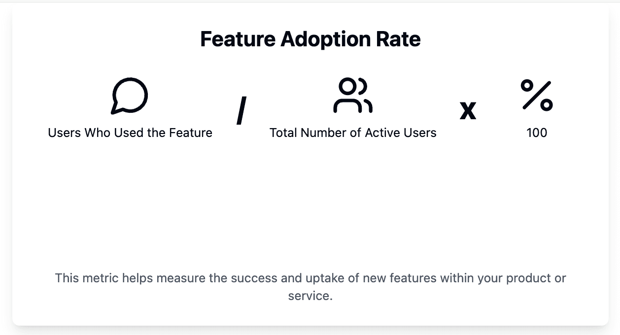 feature adoption rate metric