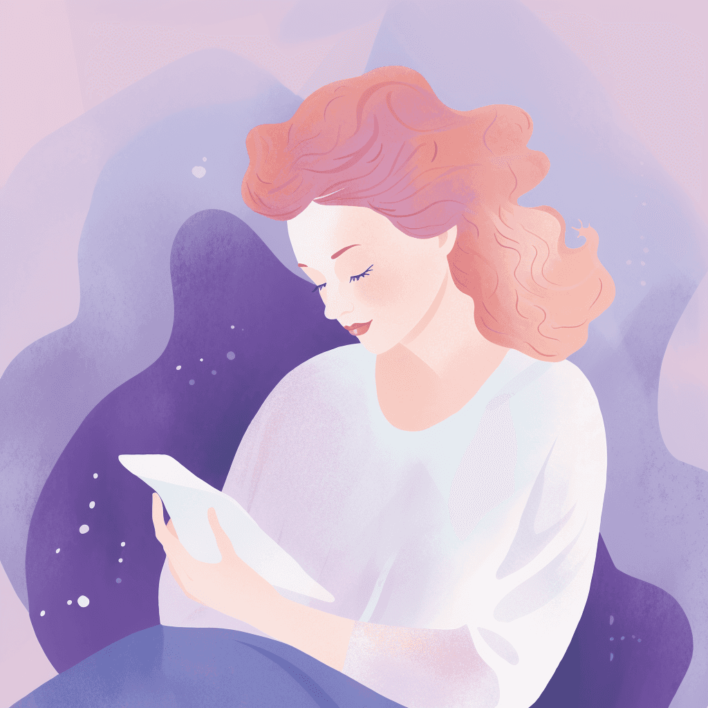 Woman reading chart
