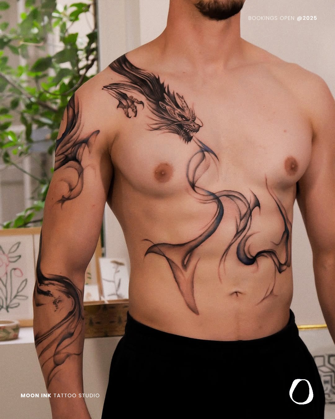 a white chair and ottoman in a room