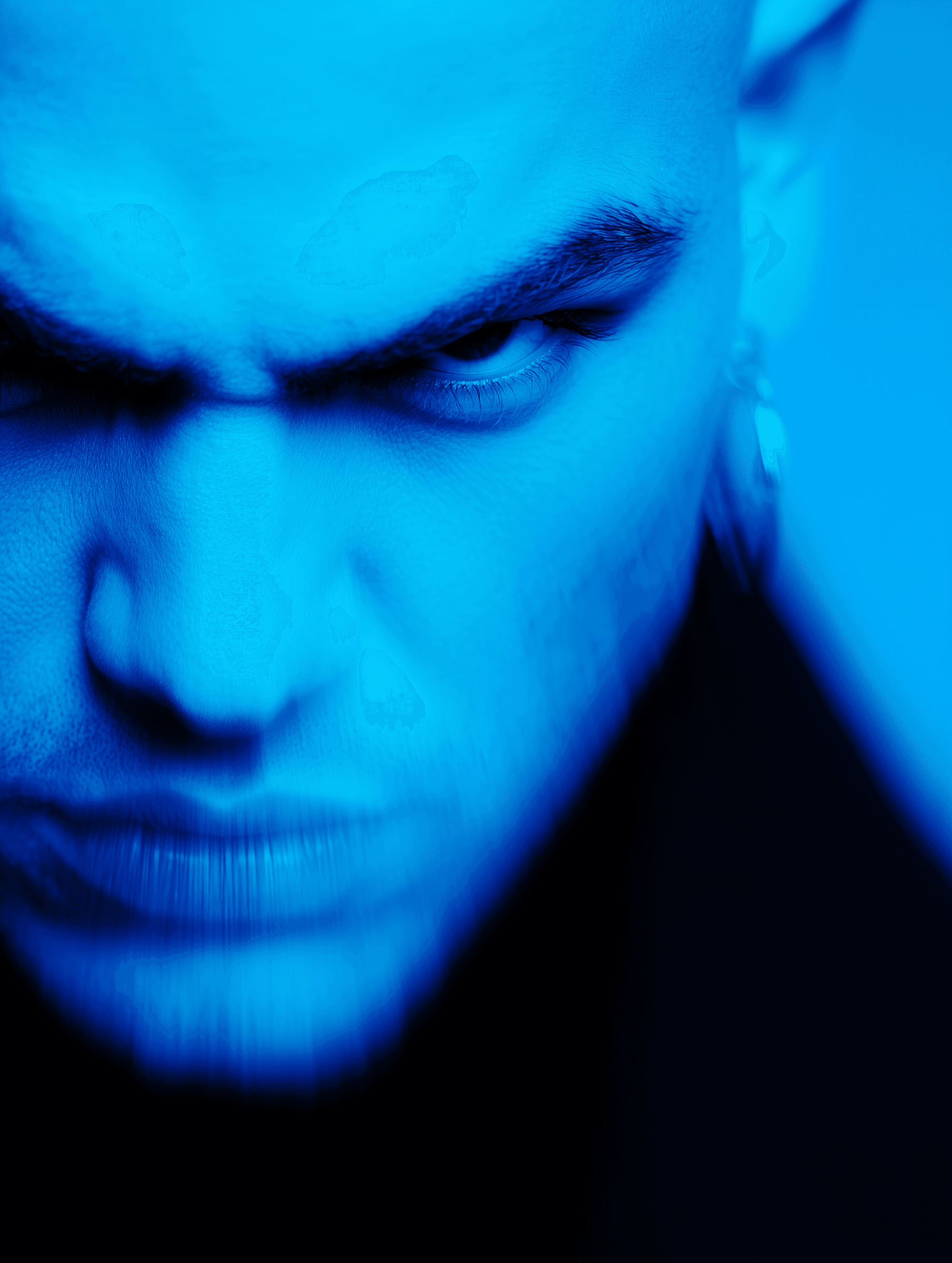 Blue Glow: Studio Portrait Series