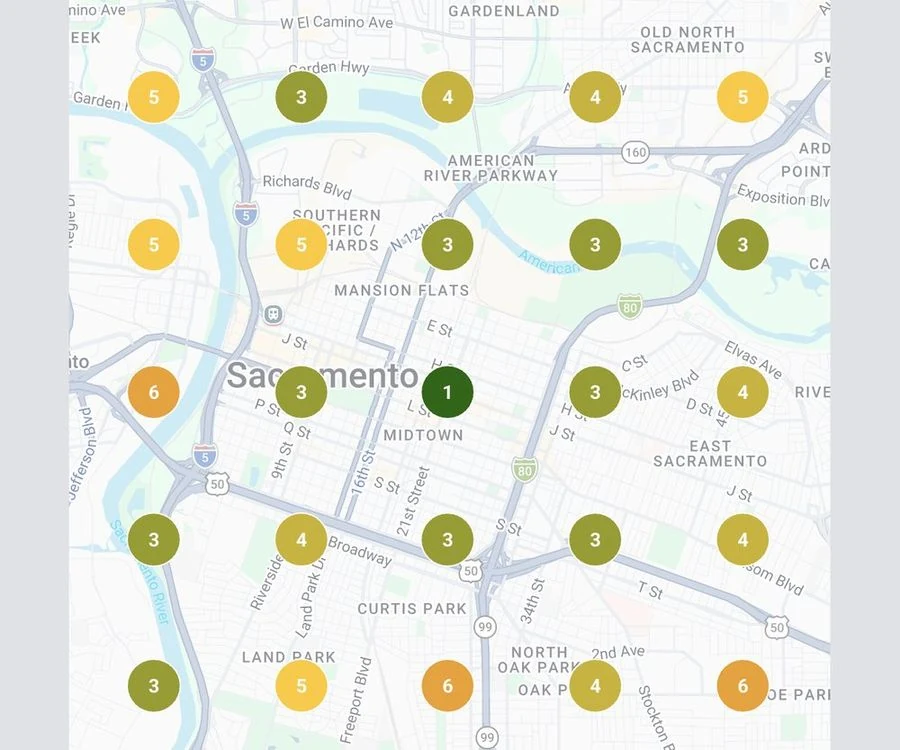 Google map rankings after the campaign