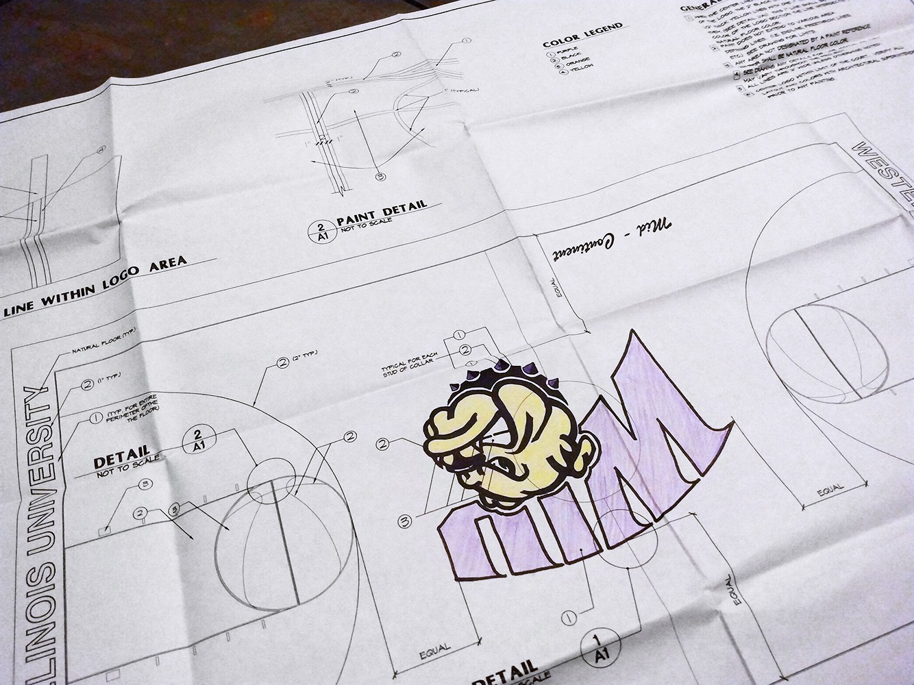 WIU Basketball Court Floor Plan