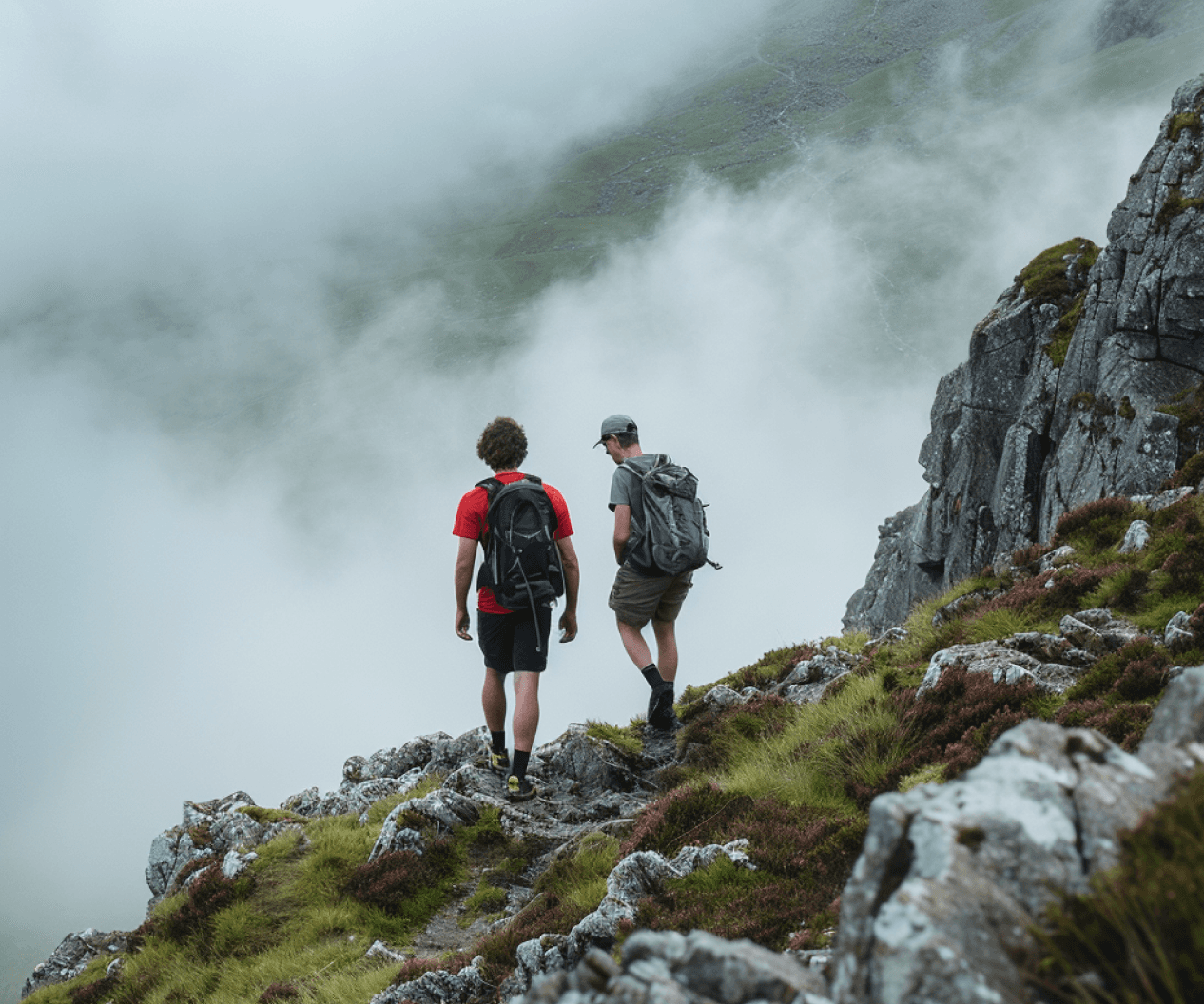 Hiking with my friend
