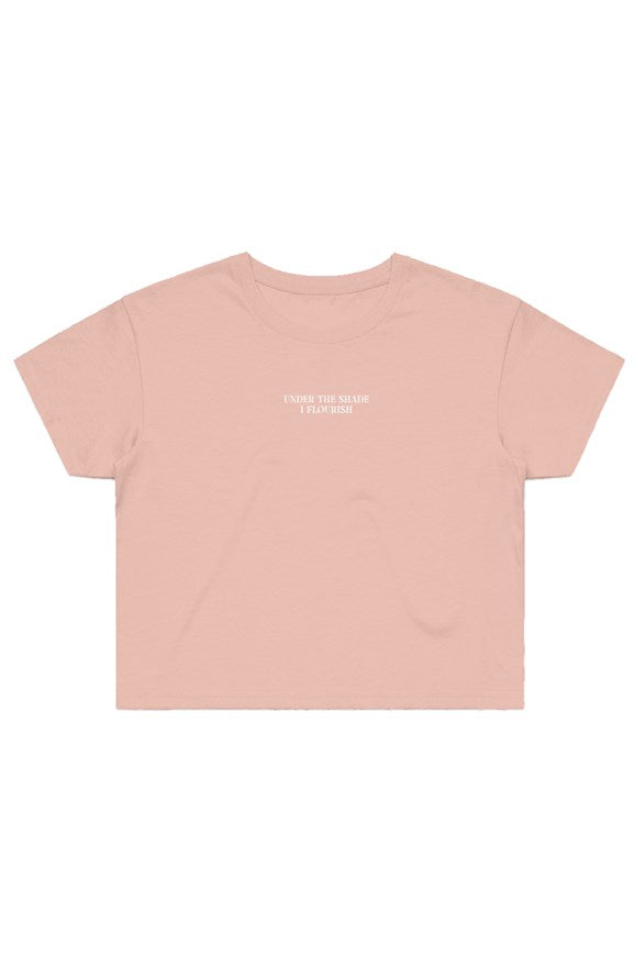Belize limited womens crop tee pink