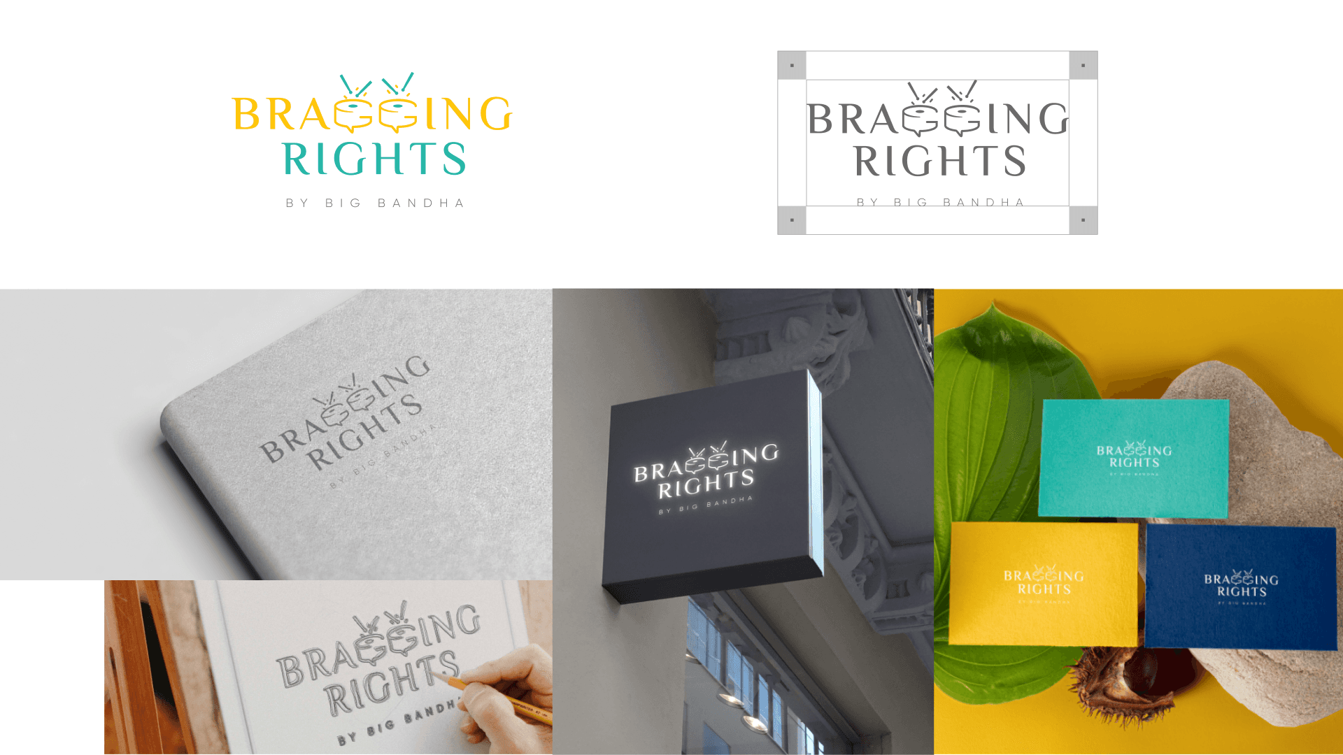 Brand identity design for Bragging Rights event management — Penguincil Design