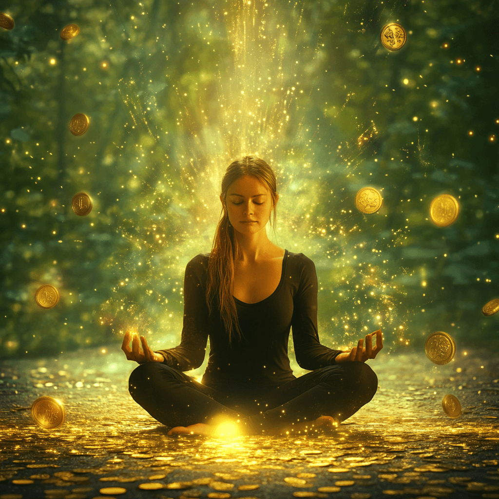 A person with curly hair sits at a desk, working on a laptop in a cozy, well-lit environment.