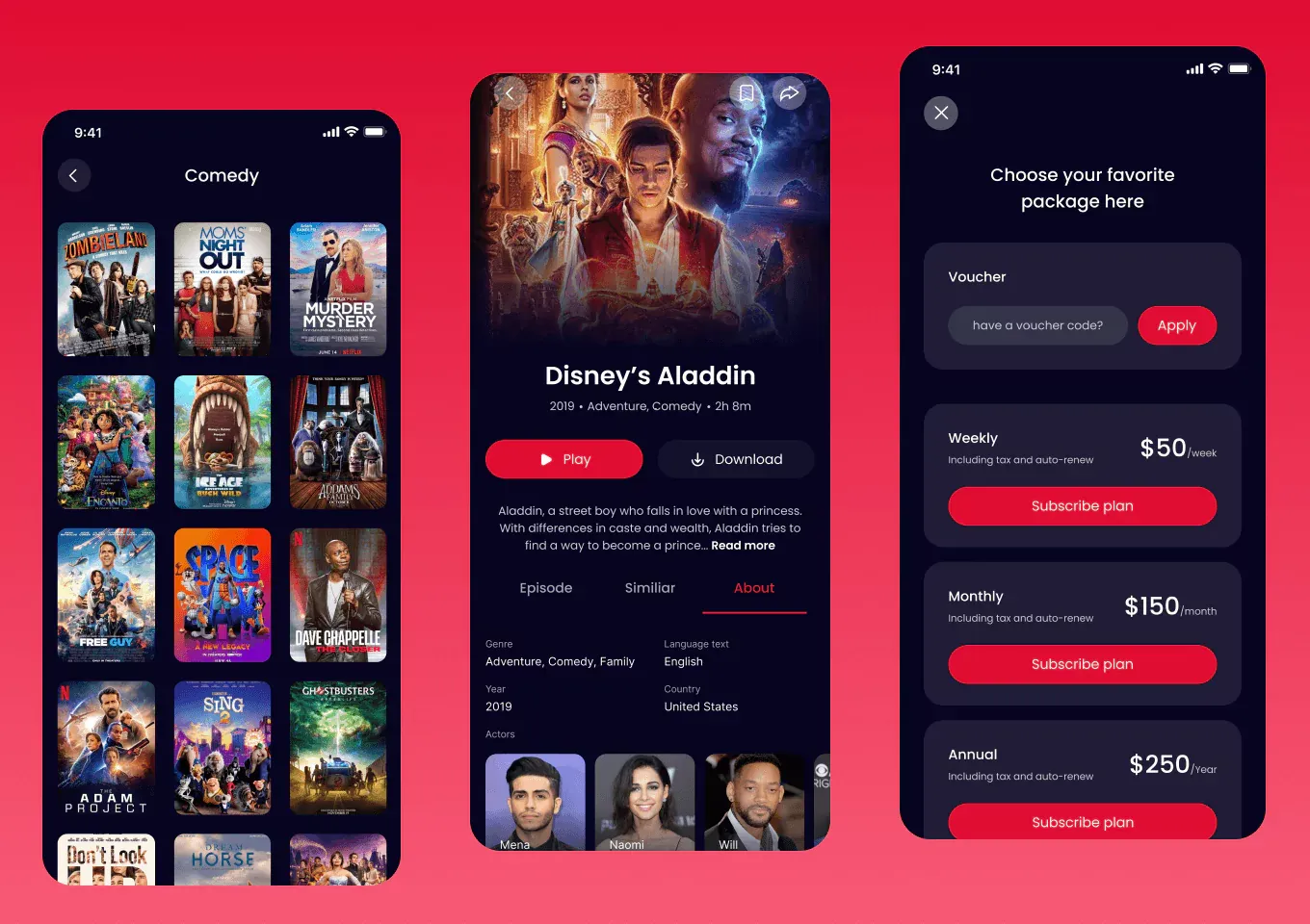 Movie Video Streaming App