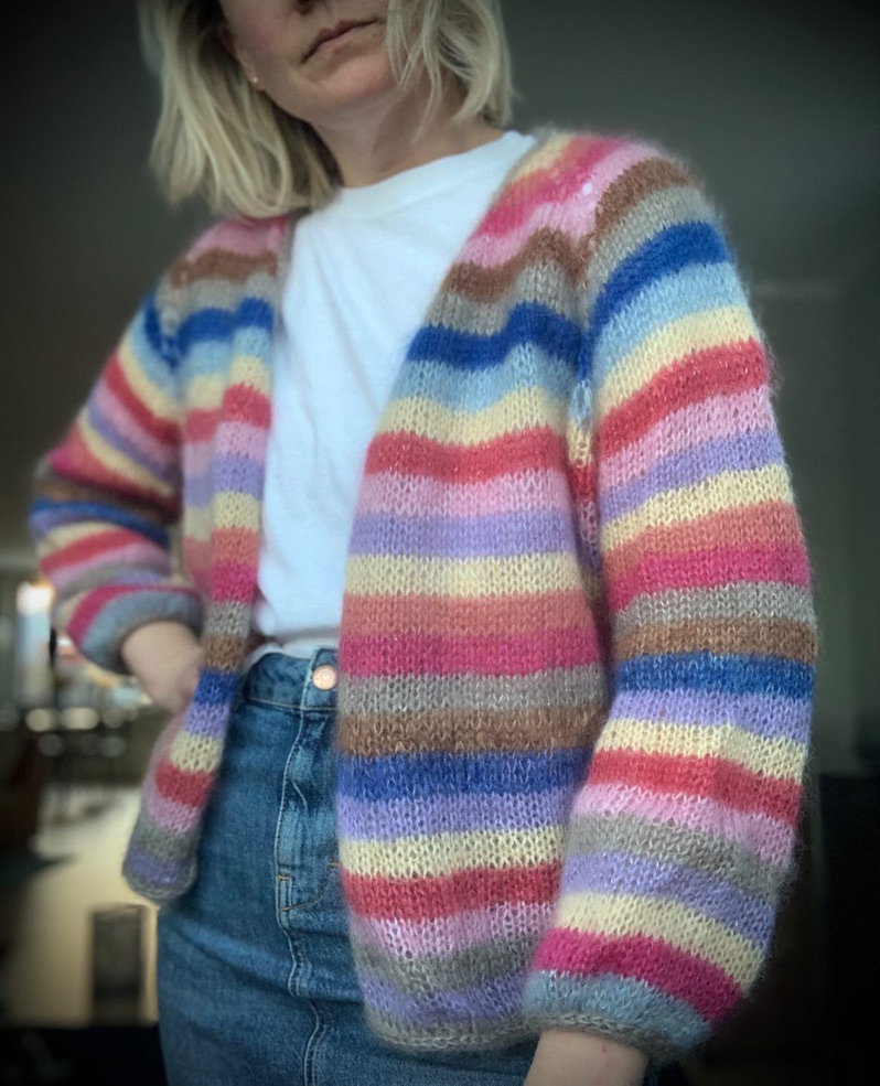 Line's chuncky cardigan knitting pattern, photo 2