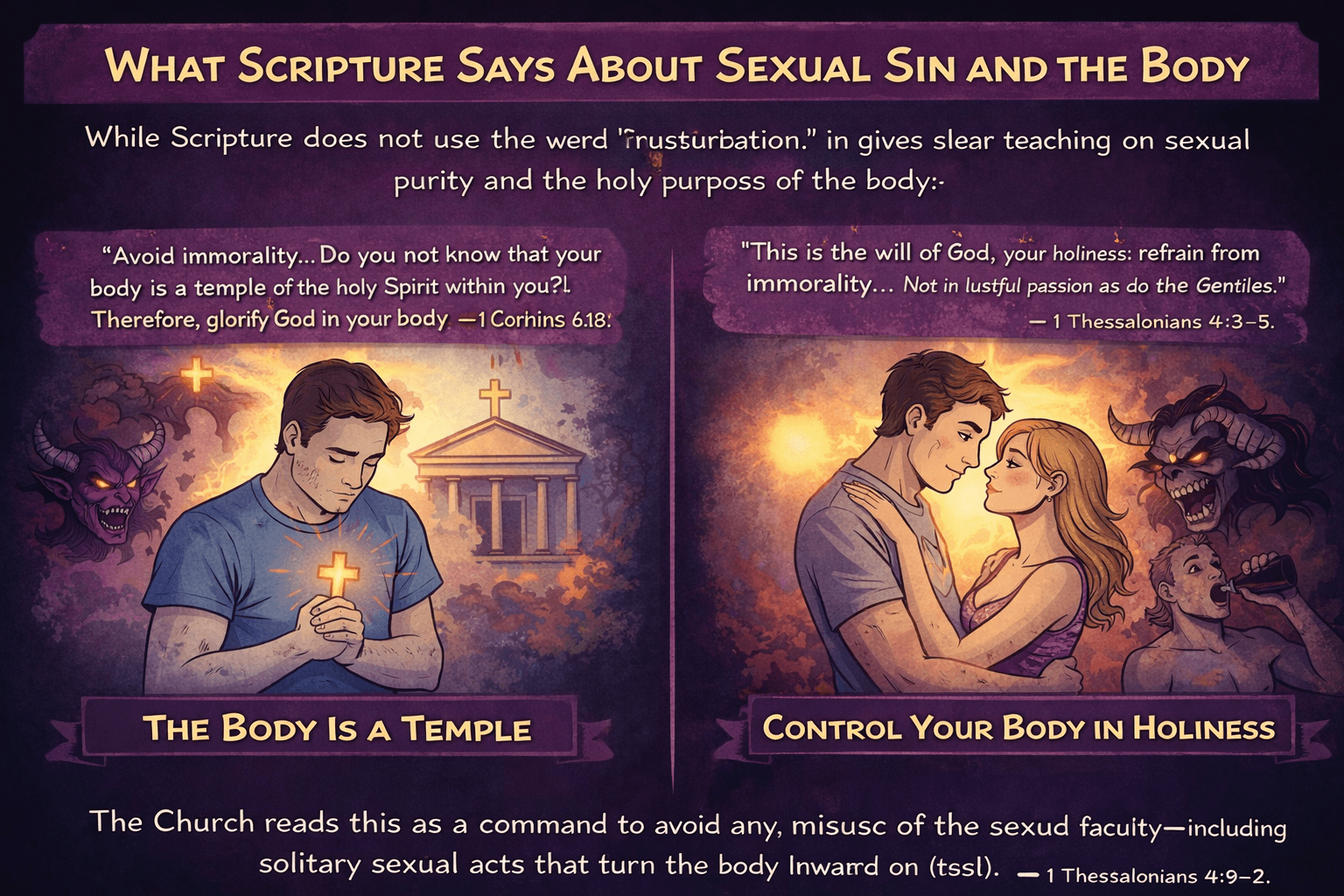 What scripture says about sexual sin and the body
