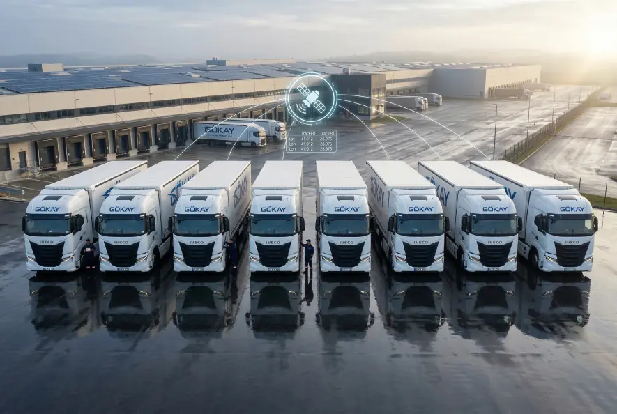 Gökay Transport uluslararası nakliye TIR filosu — GPS takipli ve CMR sigortalı araçlar