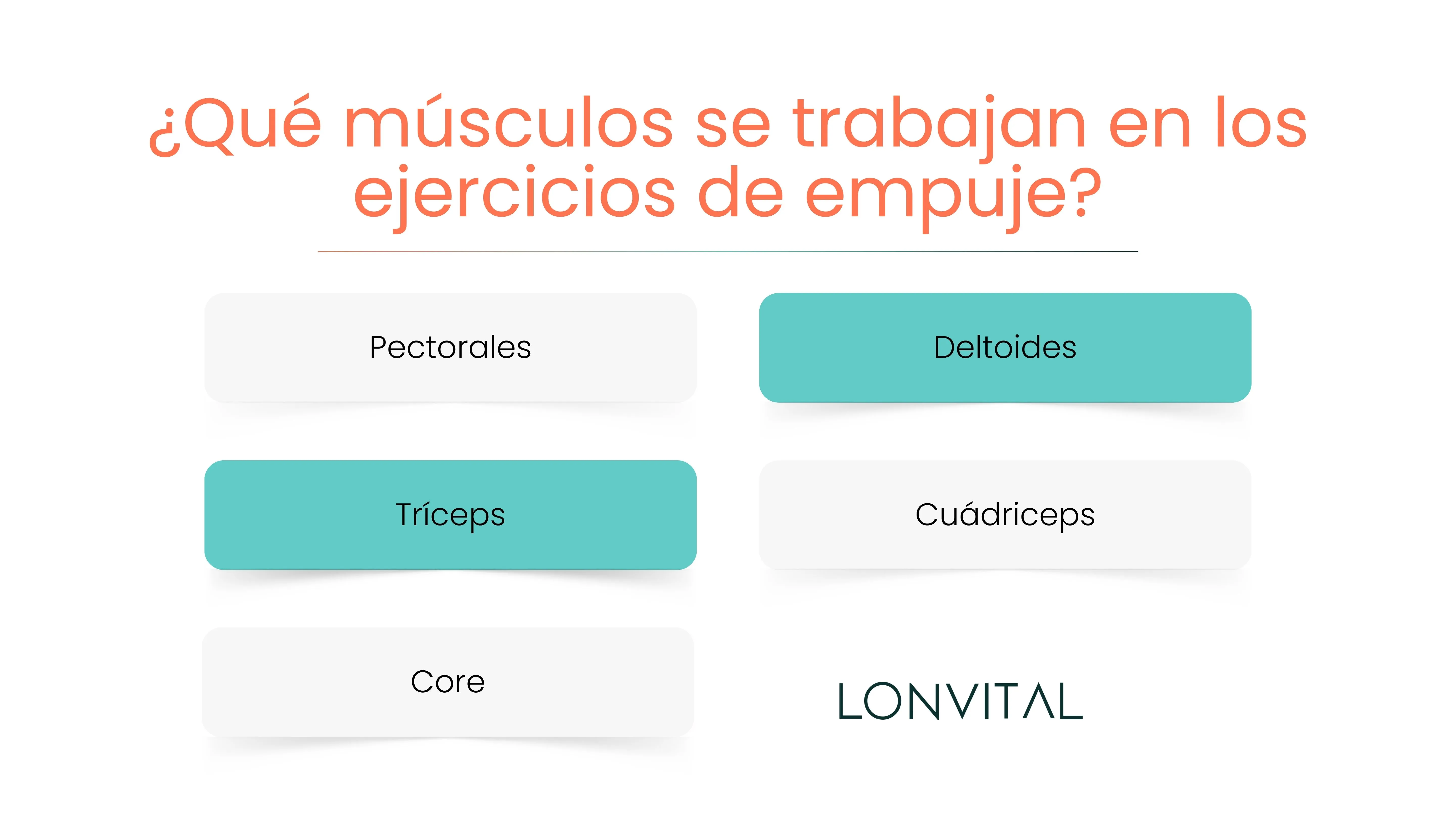 ¿Qué músculos se trabajan en los ejercicios de empuje?