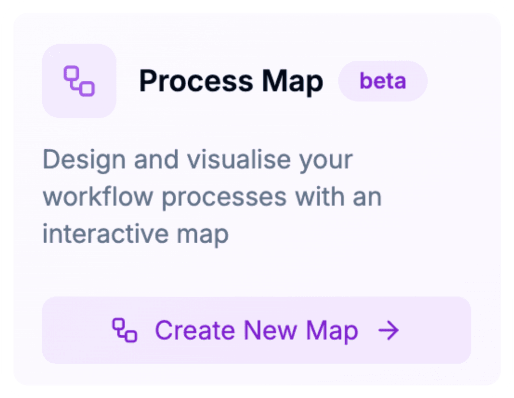 Build process maps in Fluency.