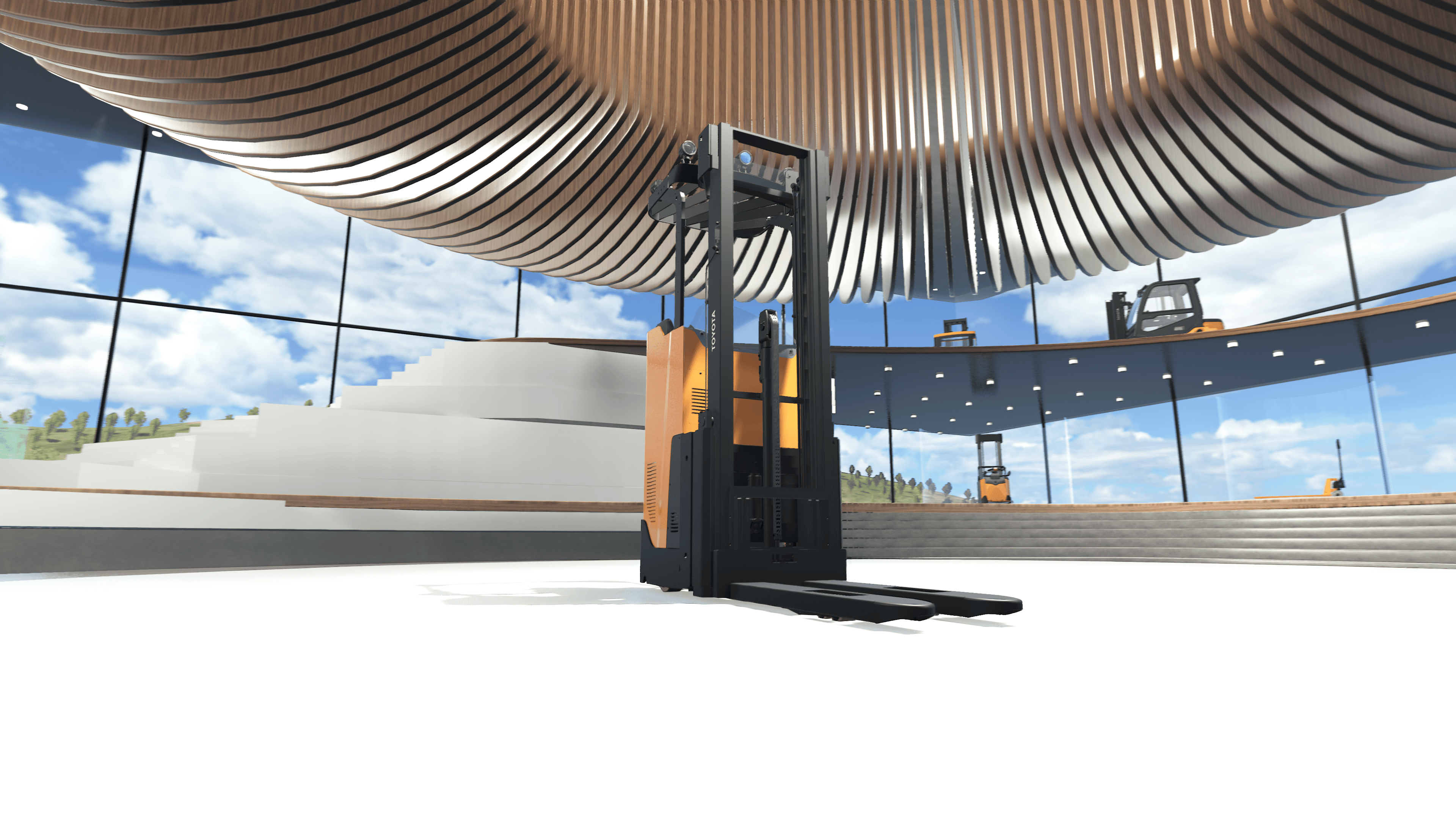 3D render of Toyota Material Handlings Virtual Showroom