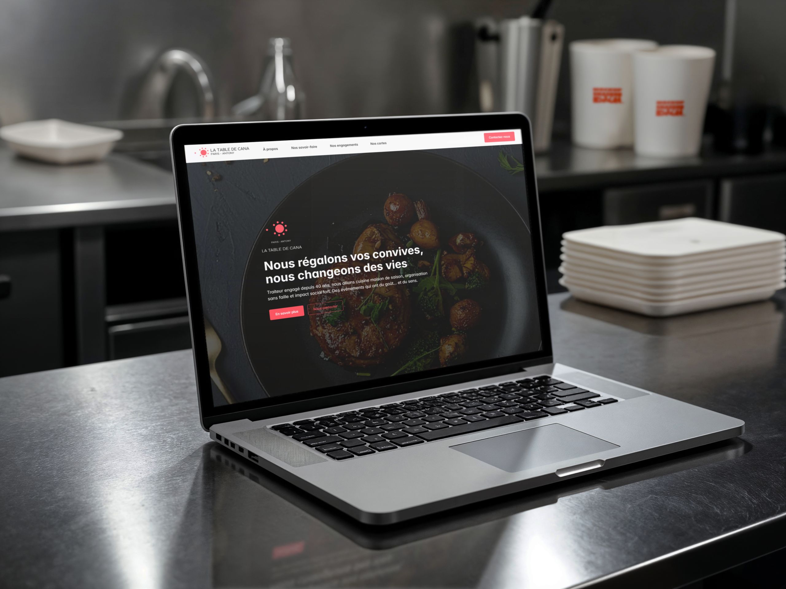 Site de La Table de Cana, développé par Ilies MANATA, Développeur Expert Framer & Ux / Ui Designer, Freelance, Nord