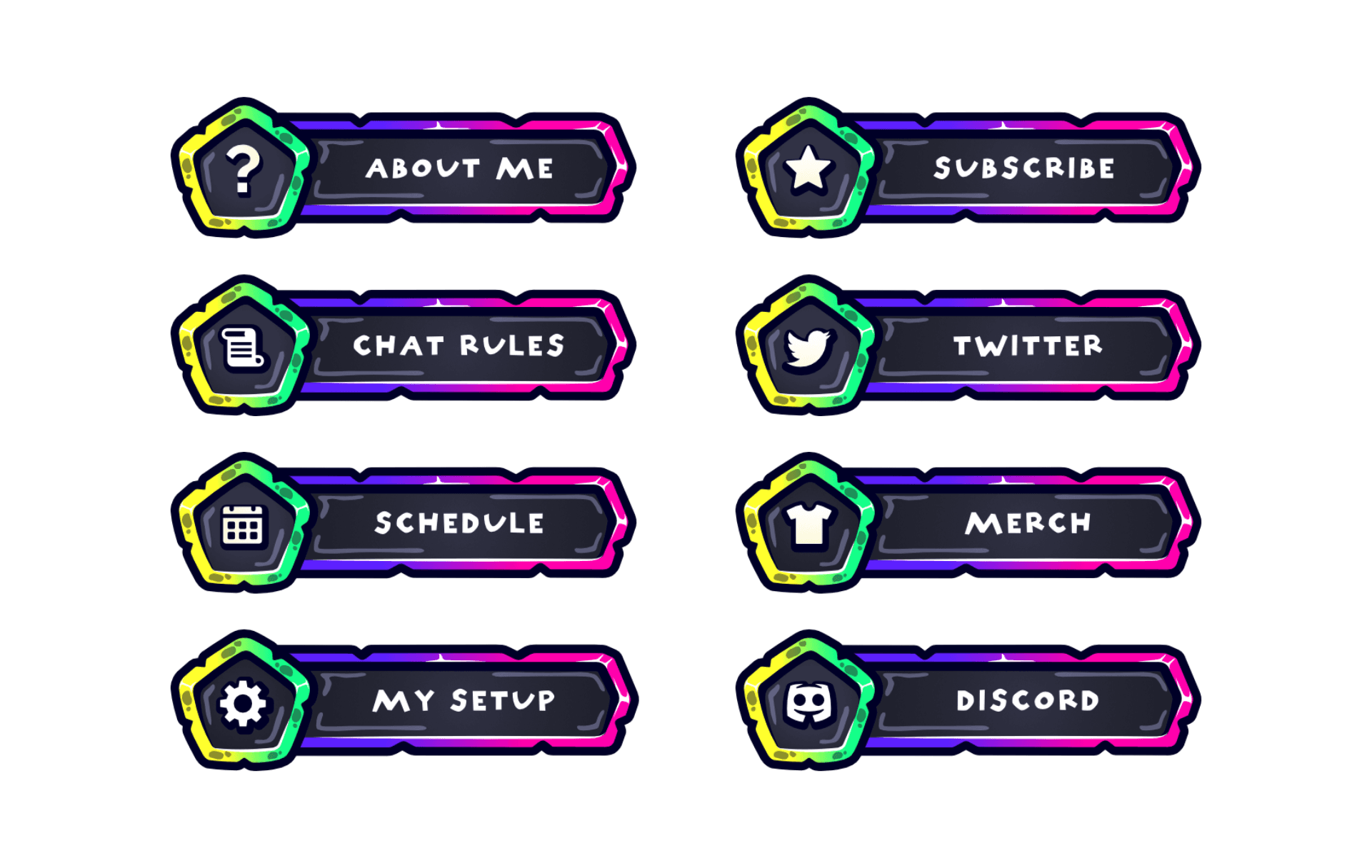 Twitch Panels Custom Designs