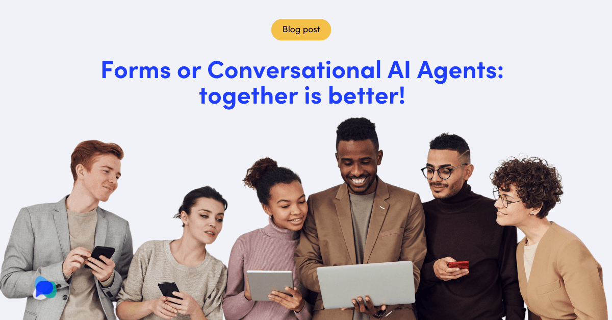 Article thumbnail: Forms or conversational AI Agents: together is better