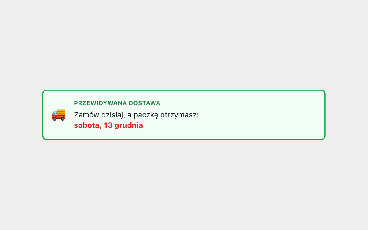 Estymator daty dostawy