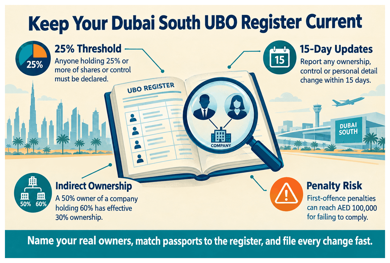 Infographic: What Is UBO Registration and How to Update It in Dubai South
