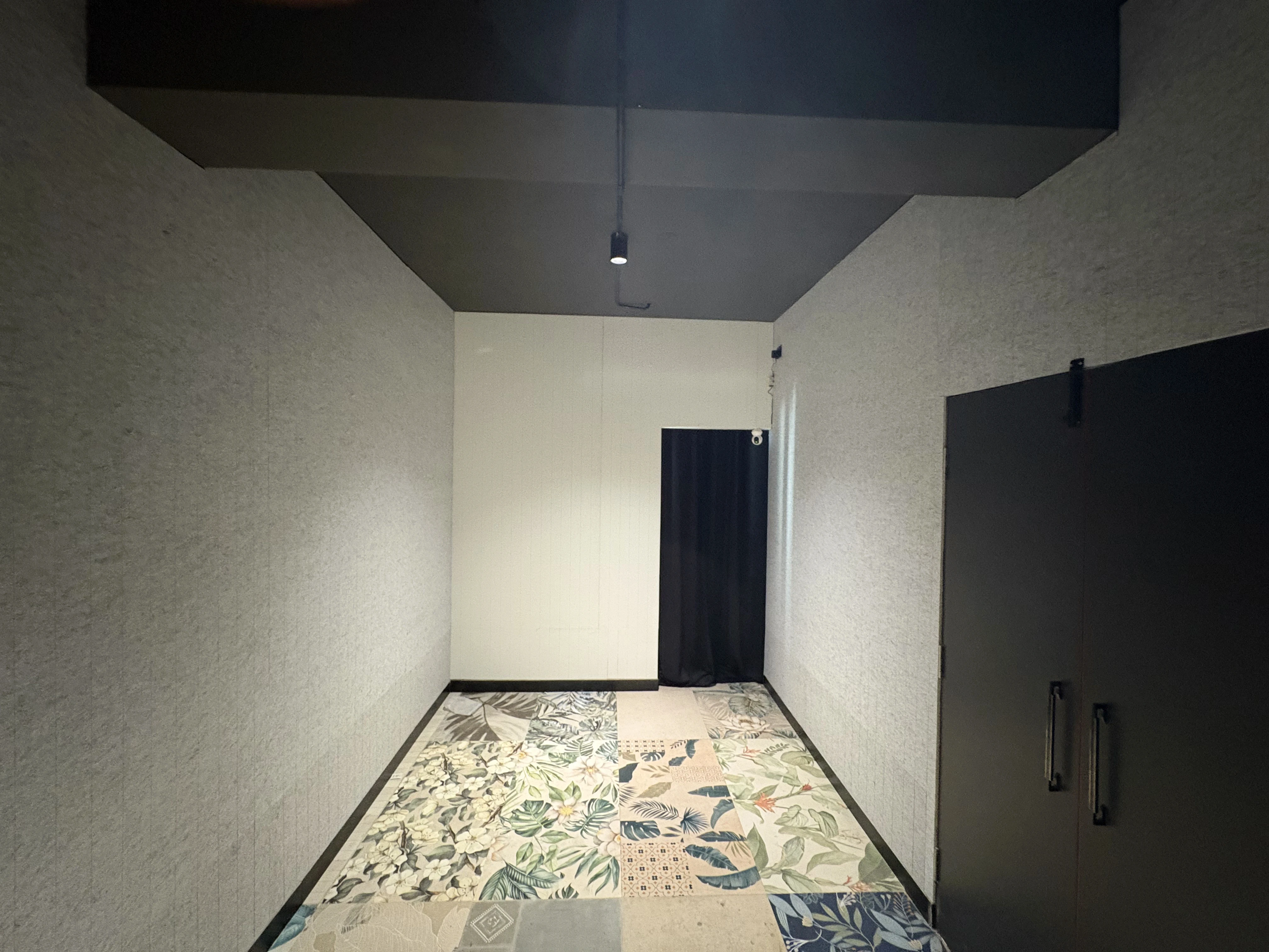 Studio room with doors