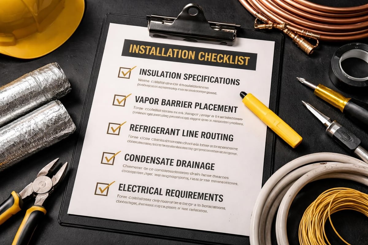 Wine cellar cooling system installation requirements