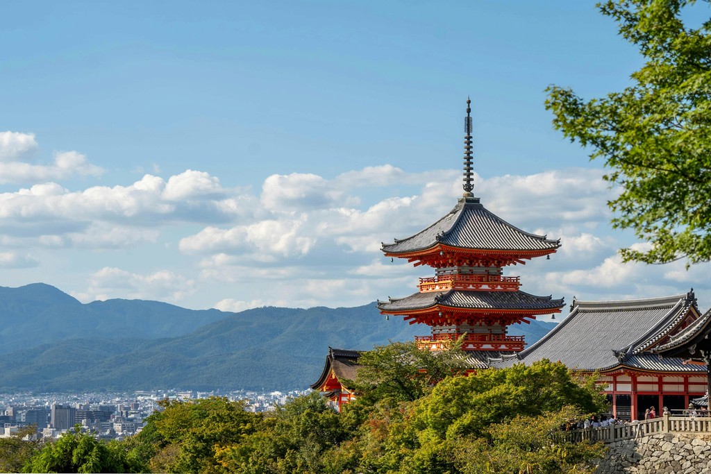 Temple view of Kyoto