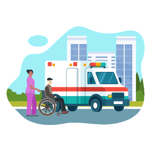 woman injecting syringe on mans arm