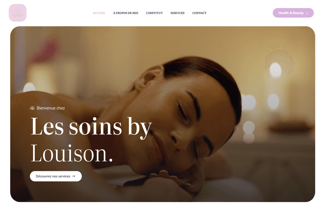 Aperçu du site Les Soins by Louison