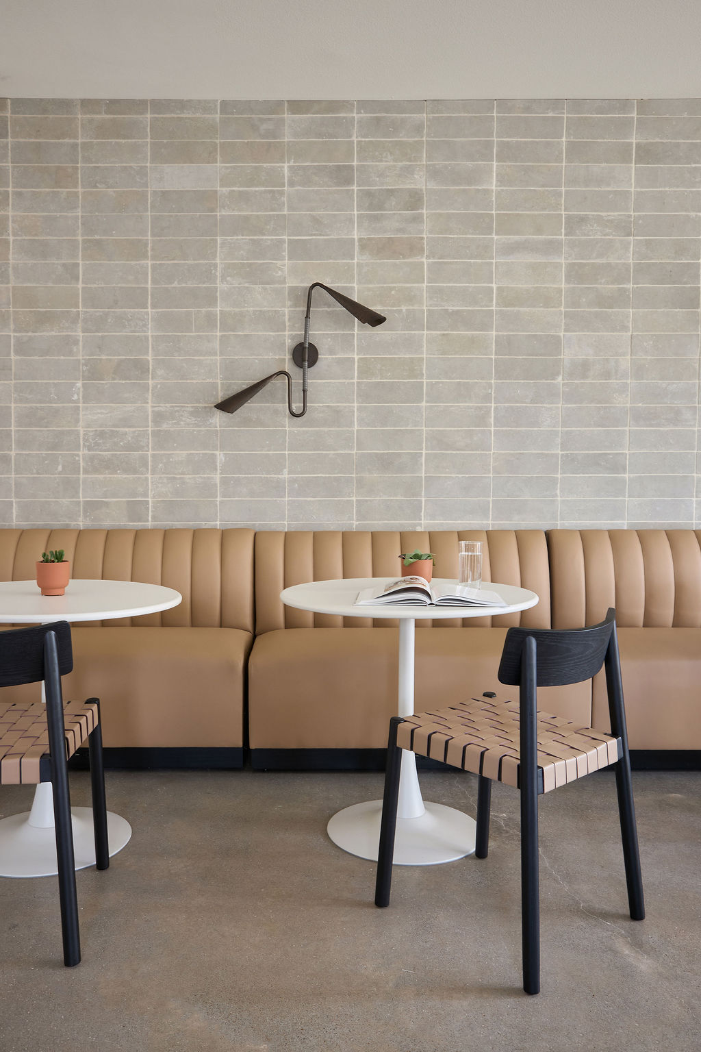 Primary Bedroom bed, side tables and lamps