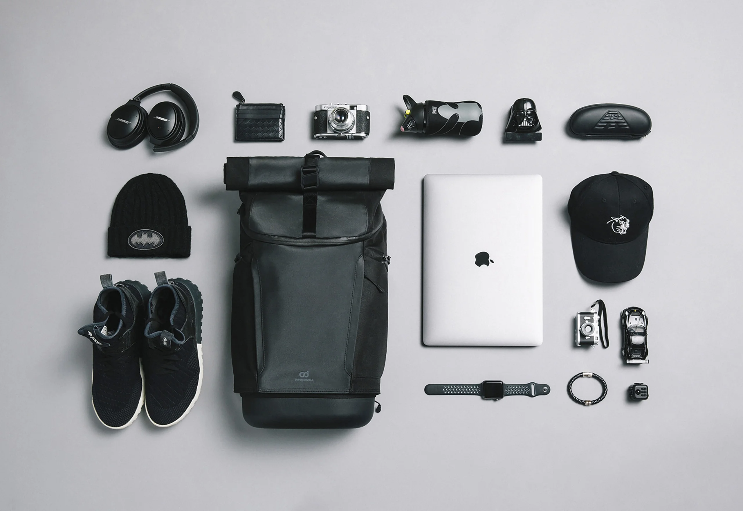 An iPhone mockup of 3 screens for the travel easy app