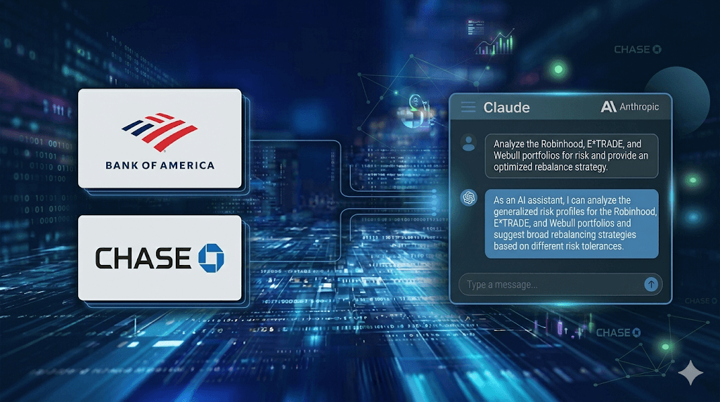 Chase, Bank of america to Claude