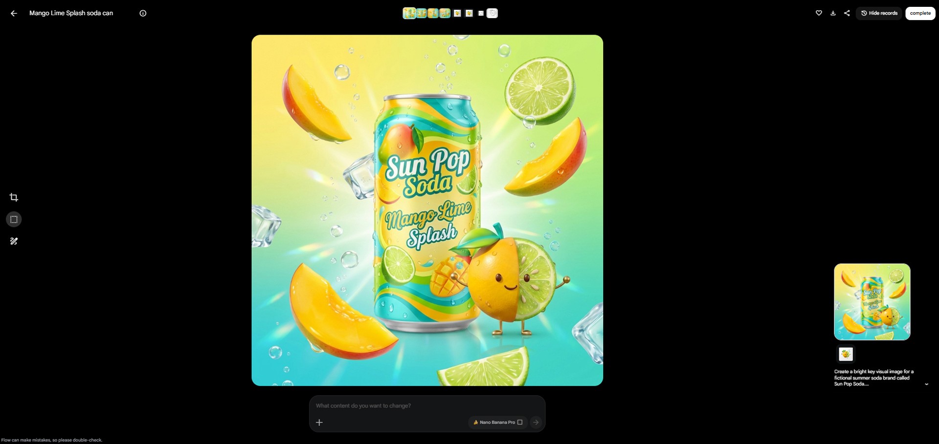 Image caption: Before using Scout360, create one combined reference image that includes both the soda can and the mascot.