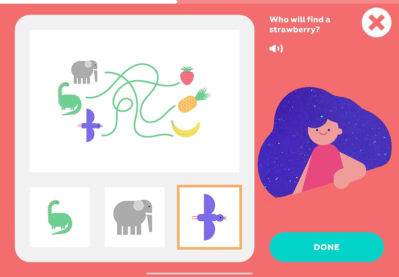 Backward reasoning: trace the path to see who finds the strawberry
