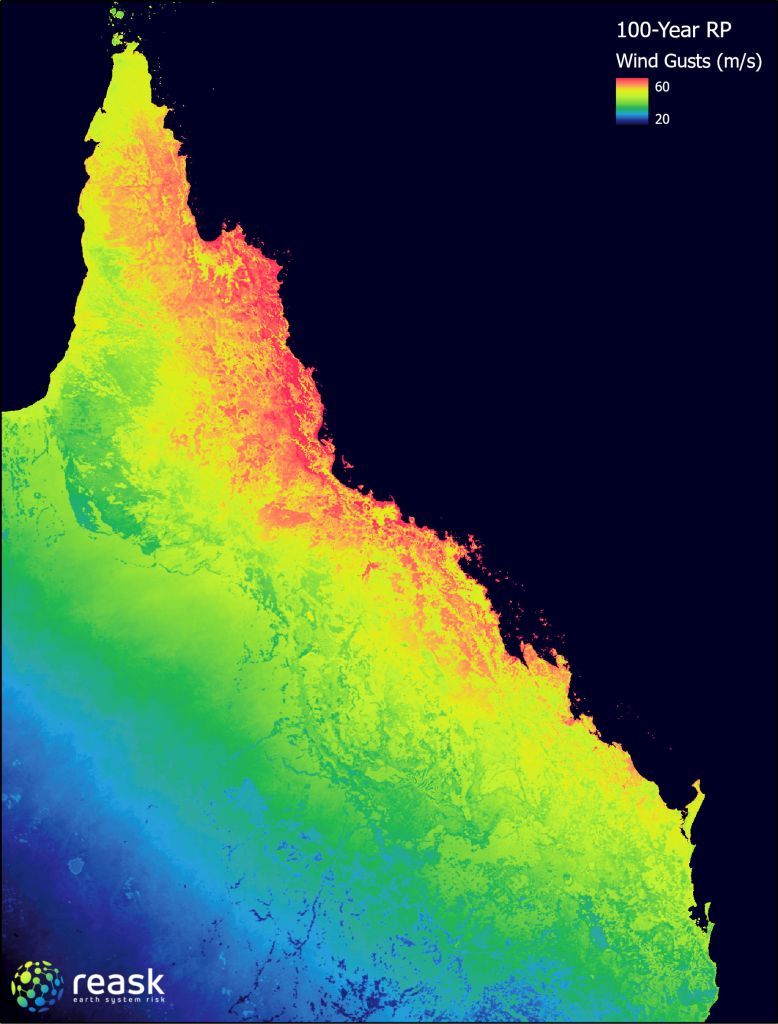 Unified Tropical Cyclone 100-year RP Map
